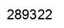 Number 289322 black image