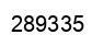 Number 289335 black image