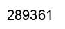 Number 289361 black image