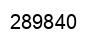 Number 289840 black image