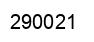 Number 290021 black image