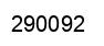 Number 290092 black image