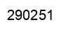 Number 290251 black image