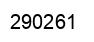 Number 290261 black image