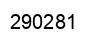 Number 290281 black image