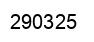 Number 290325 black image