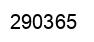 Number 290365 black image