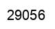 Number 29056 black image