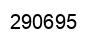 Number 290695 black image