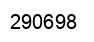 Number 290698 black image