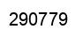 Number 290779 black image