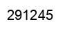 Number 291245 black image