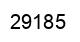 Number 29185 black image