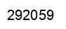Number 292059 black image