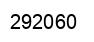 Number 292060 black image