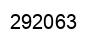 Number 292063 black image