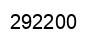 Number 292200 black image