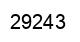 Número 29243 imagen negro