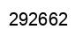 Number 292662 black image