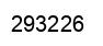 Number 293226 black image