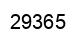 Number 29365 black image