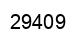 Number 29409 black image