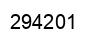 Number 294201 black image