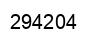 Number 294204 black image