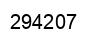 Number 294207 black image