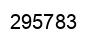 Number 295783 black image