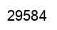 Number 29584 black image