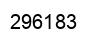 Number 296183 black image