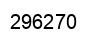 Number 296270 black image