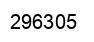 Number 296305 black image