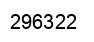 Number 296322 black image