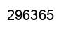 Number 296365 black image