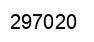 Number 297020 black image