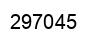 Number 297045 black image