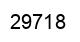 Number 29718 black image