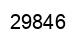 Number 29846 black image