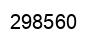 Number 298560 black image