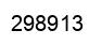Number 298913 black image