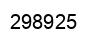 Number 298925 black image