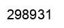 Number 298931 black image