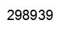 Number 298939 black image