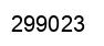Número 299023 imagen negro