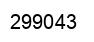 Number 299043 black image