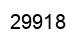 Number 29918 black image