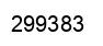 Number 299383 black image