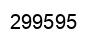 Number 299595 black image